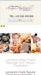 Mobile Screenshot of holistictherapieslanzarote.com